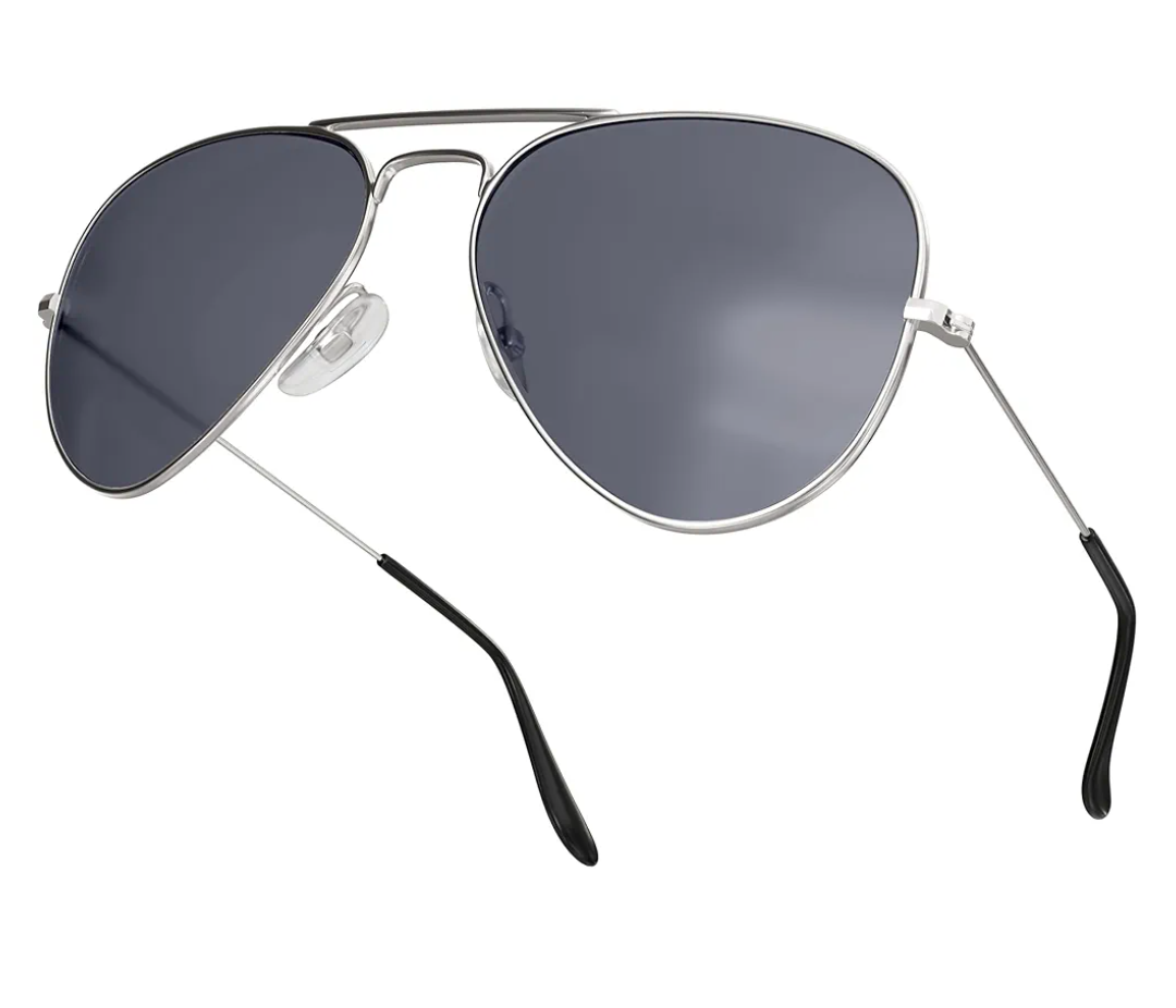 livho Sunglasses for Men Women Aviator Polarized Metal Mirror UV 400 Lens Protection