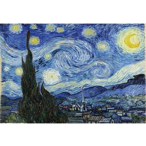Baocicco 12x10ft Vincent Van Gogh Artwork Starry Sky Backdrop Famous Post-Impressionism Oil Painting Photography Background Wallpaper Decoration Birthday Party Baby Shower Wedding Photo Studio Props