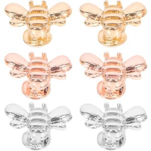 Angoily 12 Pcs Strap Decorative Ring Strap Decors Watch Band Bee Strap Charm Decorative Charms Nails Studs (1X0.7CM, Assorted Color)