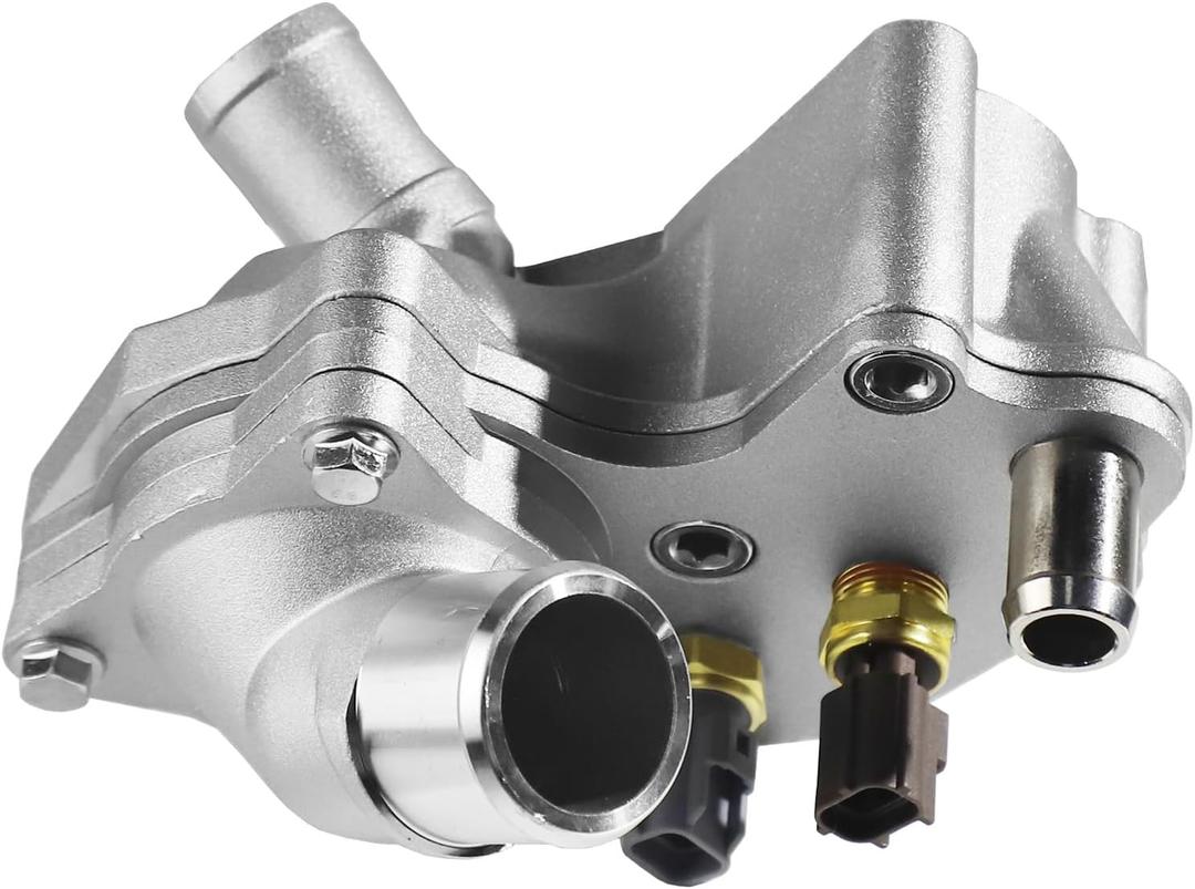 Aluminum Engine Coolant Thermostat Housing Assembly Fit for Explorer 00-05, Explorer Sport Trac 01-05, Ranger 01-11, B4000 01-08, Mountaineer 00-01 Replace SK121093 4L5E8A586AB