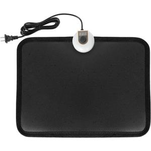 Livtribe AC 110V Heated Floor Mat for Foot, Carbon Crystal Heating Pad, Electric Heated Foot Warmers for Office, Home (Black)