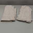 MIULEE Faux  Curtains 63 Inch Length 2 Panels Natural Semi Sheer Curtain with Back Tab Rod Pocket, Light Filtering Window Privacy Burlap Drapes for Living Room Bedroom 42W x 63L Linen