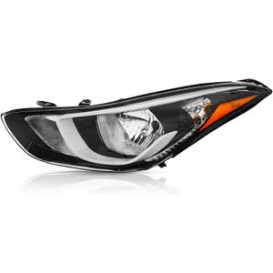 TODO Headlight Assembly Compatible with Hyundai Elantra 2014-2016 Driver Left Side 92101-3Y500 USA-BUILT 92101-3X280