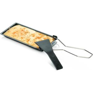 Boska Stainless Steel Cheese Barbeclette - Raclette Cheese Pan with Spatula - For Cooking, Baking, Grilling - Wedding Registry Items Small Kitchen Appliances for up to 4 Persons