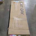 EAST OAK 3-Person Outdoor Patio Swing Chair with Adjustable Canopy, Porch Swing with Comfortable and Breathable Seats, Outdoor Swing Chairs for Garden, Balcony, Backyard, Charcoal Black