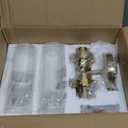 Emak 2-Light Bathroom Vanity Light Fixtures, Modern 22 Inch Brushed Gold Vanity Lights with Clear Glass Shade, Cylinder Wall Sconces for Bathroom, Bedroom, Hallway