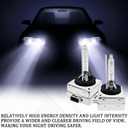 D3S Hid Headlight Bulbs 2PCS 35W Super Bright Bulbs, D3S Headlight Bulb HID Car Original Replacement Lights 12V High Beam Low Beam Xenon Bulbs with Metal Stents Base (D3-S White)