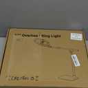 Ring Light with Stand for Desk,Adjustable Overhead Phone Mount with 10" Ring Light Tripod for iPhone,Phone Tripod with Light and Remote Phones Holder for Video Recording,Live Stream,Cooking Video