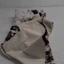 Premium Cowhide Rug, 4.6 x 5.2 Feet, Western Decor Faux Cowhide, Thickened Cow Print for Bedroom, Living Room, Home Office Decor (Brown White)