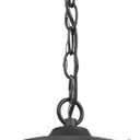 ALLGOT Outdoor Pendant Light Fixtures, Exterior Hanging Lantern Porch Light, Black Hanging Lamp Farmhouse Exterior Chandelier Ceiling Mount for Porch, Patio, or Entryway (Black, 13.2 Inch Height) (Black-Seeded Glass)