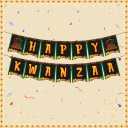 2 Pack Glodecart Happy Kwanzaa Banner for Home Office Party Decorations, Black African Heritage Holiday Theme Party Banner Backdrop for Kwanzaa Party Decorations Photo Props Party Supplies Hanging Ornaments