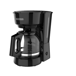BLACK+DECKER 12-Cup Coffee Maker with Easy On/Off Switch, Easy Pour, Non-Drip Carafe with Removable Filter Basket, Vortex Technology, Black