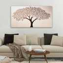 Canvas Art Wall Decor Modern Tree of Life Wall Art Prints Minimalist Botanical Wall Art Decorations Wall Art Pictures for Living Room Browm Artwork for Walls Bedroom Office Decor Aesthetic 20" X 40"