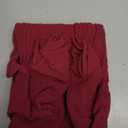 R.Vivimos Women's Tunic Dress Fall Cotton Button Down Long Sleeves Casual Mini Shirt Dress (X-Large, Burgundy)