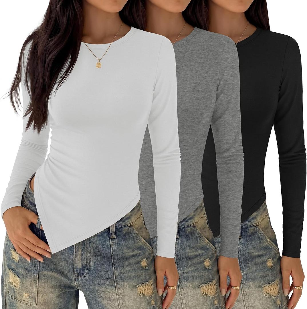 Oakgarden 3 Pack Womens Asymmetrical Tops (M)