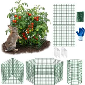 30 PCS Plant Protectors from Animals, 13"x13" Metal Plant Cages for Outdoor Plants, Reusable Plant Covers from Animals, Garden Cloche & Chicken Wire Cloche for Vegetables, Flowers, Seedlings