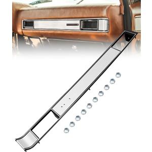 Dash AC Vent Plate Brushed Fits for Chevy Chevrolet Silverado c10 Truck 1981-1987 Blazer Suburban GMC Jimmy 1981-1991, Air Conditioning Vent Covers Replace DP7898RNH DP2560
