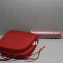 Chair Cushions for Dining Chairs Set of 4, Non Slip Kitchen Chair Pads, 17" x 16" x 2", Indoor Dining Chair Cushions with Ties, D-Shaped Seat Cushions for Kitchen Chairs, Red