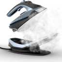 Rowenta Freemove Cordless Iron with Steam, 1600 Watts, Stainless Steel Soleplate, Rapid Heating, Portable Steamer for Clothes, Rechargeable for Wireless Ironing, Handheld Steamer Iron, Blue, DE6730