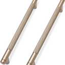 KOMOTIA 10 Pack Champagne Bronze Cabinet Pulls knurled 7-1/2 Inch Hole Centers Kitchen Cabinet Handles Drawer Pulls Cabinet Hardware