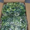 6FT Eucalyptus Garland with Flowers, 6 Pack Artificial Greenery Garland Hanging Spring Eucalyptus Garland Suitable for Table Wedding Backdrop Arch Wall Party UV Protected Indoor Outdoor Decor