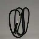 CollarDirect Rolled Leather Dog Leash 6ft, Soft Training Leather Dog Leash for Puppy and Grown Dog Small Medium Large Black Blue Red Orange Green Pink White (Black, Size L 6ft)