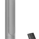Dreo Tower Fan for Bedroom, 4 Speeds, 3 Modes Standing Fans for Room with 90 wide Oscillating, 28dB Quiet for Sleep, 25ft/s Velocity, 29ft Coverage, 8H Timer, Remote, Living Room, Office, Home, Grey