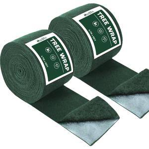 ZeeDix 3-Layer Winter Tree Wrap to Protect Bark - 130 Ft Heavy Duty Cold-Proof Wrap for Damaged Bark Trunk Guards Protector, Saplings Barrier Covers from Deers Insects Animals (2 Rolls)