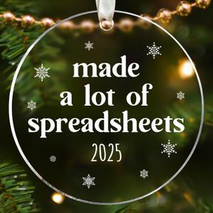 Accountant Christmas Ornament - Accountant Gifts for Women, Men, Office Staff, Employee, Hr Human Resources - The Office Christmas Ornaments, Accounting Ornaments - Acrylic Ornament 2025