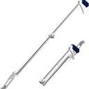 60“ Professional Collapsible Snake Grabber Tool, Stainless Steel Snake Catcher Pole with Heavy-Duty Grabber Heads, Tongs, and Hook Mechanisms for Safe Reptile Control in Gardens or Farms