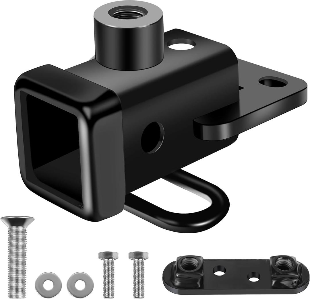 13419 Class 3 Trailer Hitch Receiver for Dodge Ram 1500 Hitch Receiver(2019-2024),2"Hitch Receiver,Compatible Tow Hook, Cargo Rack, Bike Rack, Ball Rack,Tow Hook (Black, Including Accessories)