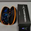 KastKing Huzzah Polarized Sport Sunglasses for Men and Women, Ideal for Driving Fishing Cycling and Running,UV Protection (Frame: Gloss Tal Gray /Lens: Smoke - Blue Ocean Mirror)