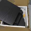Fun Memories Floating Shelves for Wall - 7.5 Inch Square Shelves with Invisible Brackets, Black Small Wall Shelf for Living Room, Bathroom, Bedroom, and Kitchen DecorBlack Set of 3