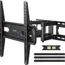 USX MOUNT TV Wall Mount for 32-74 inch Flat Screen/LED/4K up to 110lbs, Full Motion TV Mount Bracket with Swivel & Tilt Articulating Dual Arms, Max VESA 400x400mm, Fits 12/16" Wood Studs