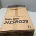 Art3dwallpanels 4 PCS Acoustic Panels, 24''x12'' Fabric Soundproof Wall Panels, Easy-Hook Mounting Sound Absorbing Panels for Studios, Office, Home Theater,Dark Grey