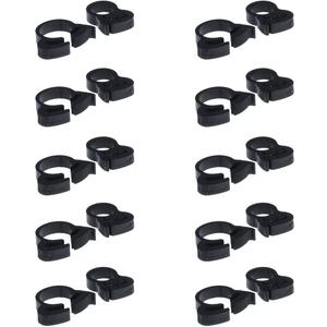 Double Gripping Nylon Hose Clamps, Snap Grip Nylon Plastic Hose Clamps (12.3-14mm (1/2inch), 20pack)