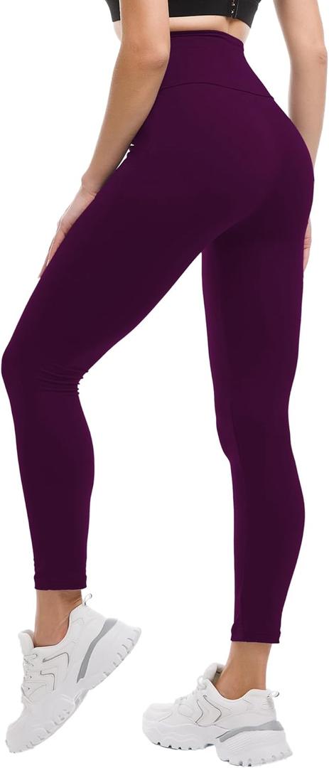 Ipletix Leggings for Women, High Waisted Women Leggings Yoga Pants (Purple)