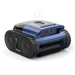 Pool Vacuum for Inground Pool & Above Ground Pool, Cordless Pool Cleaner with Smart Navigation, Self-Parking, LED Indicator, Wall&Waterline Cleaning Pool Robot up to 2150 Sq.ft