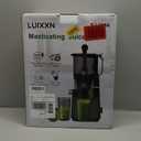 Cold Press Juicer, 5.8" Wide Feed Chute Juice Extractor Machine with 400W, High Juice Yield, Slow Masticating Juicer for Whole Vegetables & Fruits, Light Grey