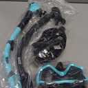 Aegend Snorkeling Gear for Adults Youth Kids, Snorkel Mask with Top Dry Valve - Panoramic View Anti-Leak and Anti-Fog with Mesh Bag for Snorkeling, Scuba Diving, Freediving & Swimming (2 PACK-Black & Green)