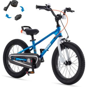 RoyalBaby Kids Bike EZ Balance to Pedal Dual Handbrake Toddlers Boys Girls Bicycle 12-20 Inch for Age 3-10 Years (Blue)