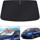 KUST Windshield Sun Shade for Honda Fit 2007-2024 Accessories Sunshade Foldable Window Sun Protector Block UV Rays Keep Car Cooler