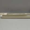 LazBlinds No Drill Zebra Blinds for Windows 34" W x 64" H, Cream