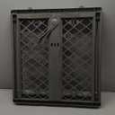 MYPET North States Paws Portable Pet Gate: 26-40" Wide. Pressure Mount. No Tools Needed. Made in USA, 23" Tall, Expandable, Durable Dog Gates for Doorways, Fieldstone Gray