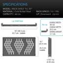 Beiyier 1U Universal Rack Shelf, 10" Deep Vented Cantilever Tray, for 19 Network Equipment Rack & Cabinet (1PCS, Black)