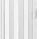 48" W Premium Foldable Accordion Doors, Double Walled Heavy Duty Folding Doors for Interior, Privacy Room Divider, White Oak