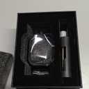 MioHHR Stainless Steel Band and Case Compatible with Apple Watch Band 45mm, Men Metal Protective Bumper Cover for iWatch Series 9/8/7, Black