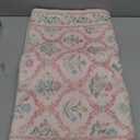Uphome Moroccan Trellis Washable Hallway Runners, 2x8 Long Kitchen Runner Rug for Entryway Non Slip, Soft Traditional Floral Carpet Rugs Low Pile for Bedroom Living Room, Blush Pink