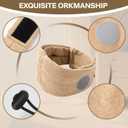 Dog Ear Muffs Dog Head Ear Warp Noise Protection (L-Head Circle(17.7"~23.6"), Brown)