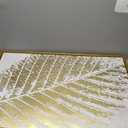 Fine Art Canvas Tropical Gold Canvas Wall Decor by Artist Belle Maison for Living Room, Bedroom, Bathroom, Kitchen, Office, Bar, Dining & Guest Room - Ready to Hang - 38 in x 26 in